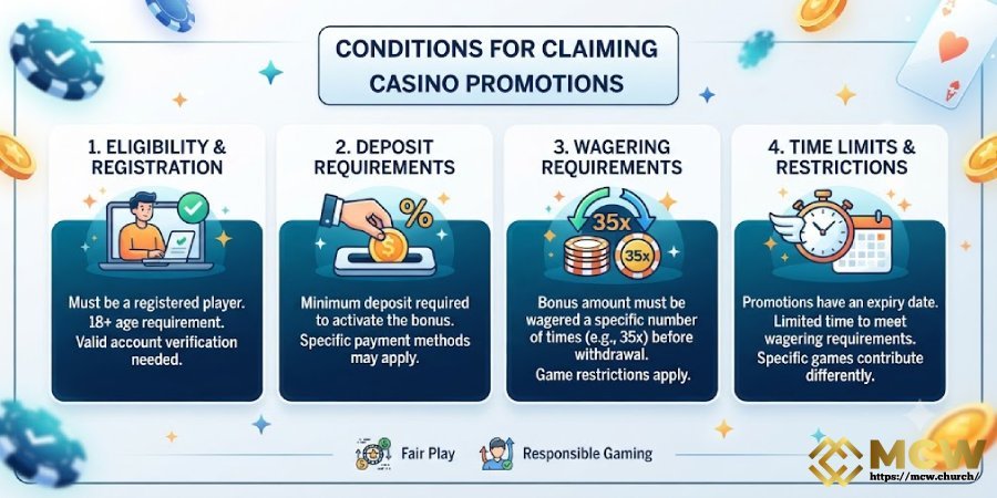 Conditions for Claiming MCW Casino Promotions