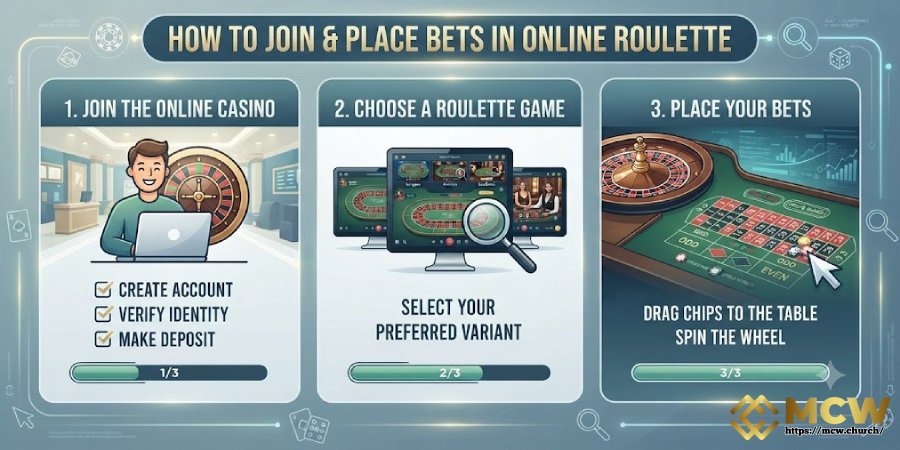 How to Join and Place Bets in Online Roulette