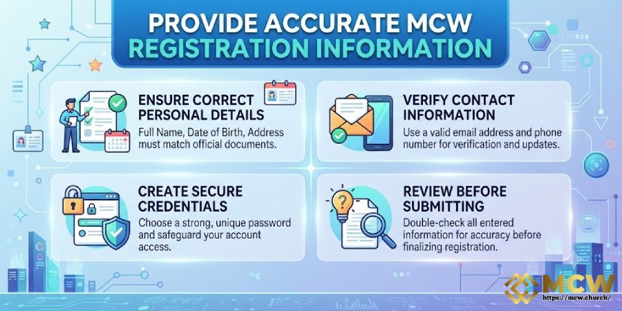 Provide Accurate MCW Registration Information Provide Accurate MCW Registration Information