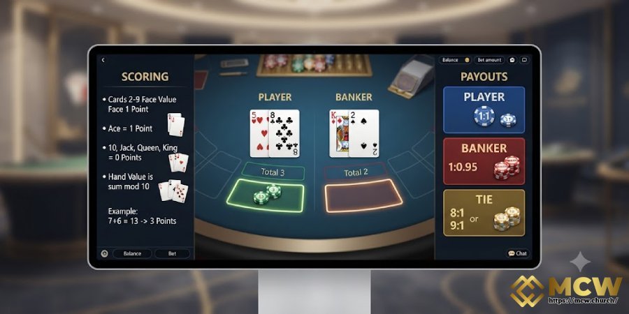 Scoring and Payouts in Online Baccarat