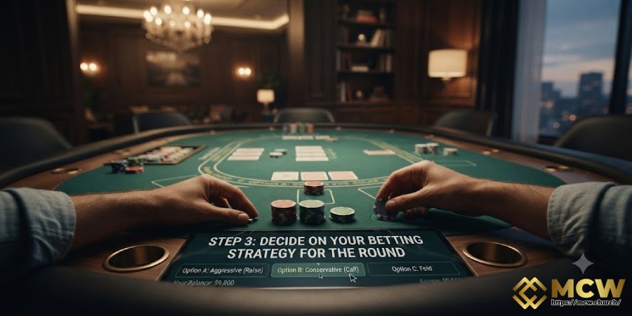 Step 3: Decide on Your Betting Strategy for the Round Step 3: Decide on Your Betting Strategy for the Round