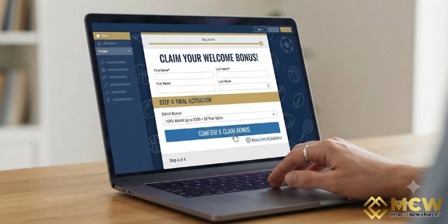 Step 4 — Claim your welcome bonus