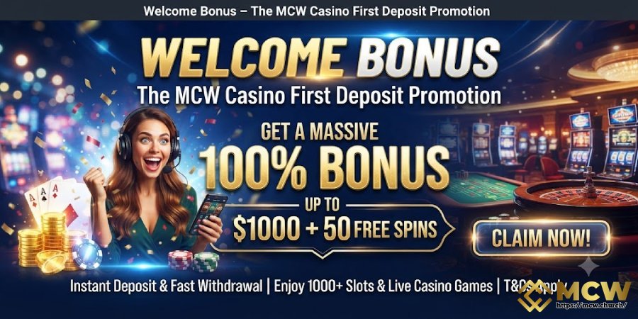 Welcome Bonus – The MCW Casino First Deposit Promotion